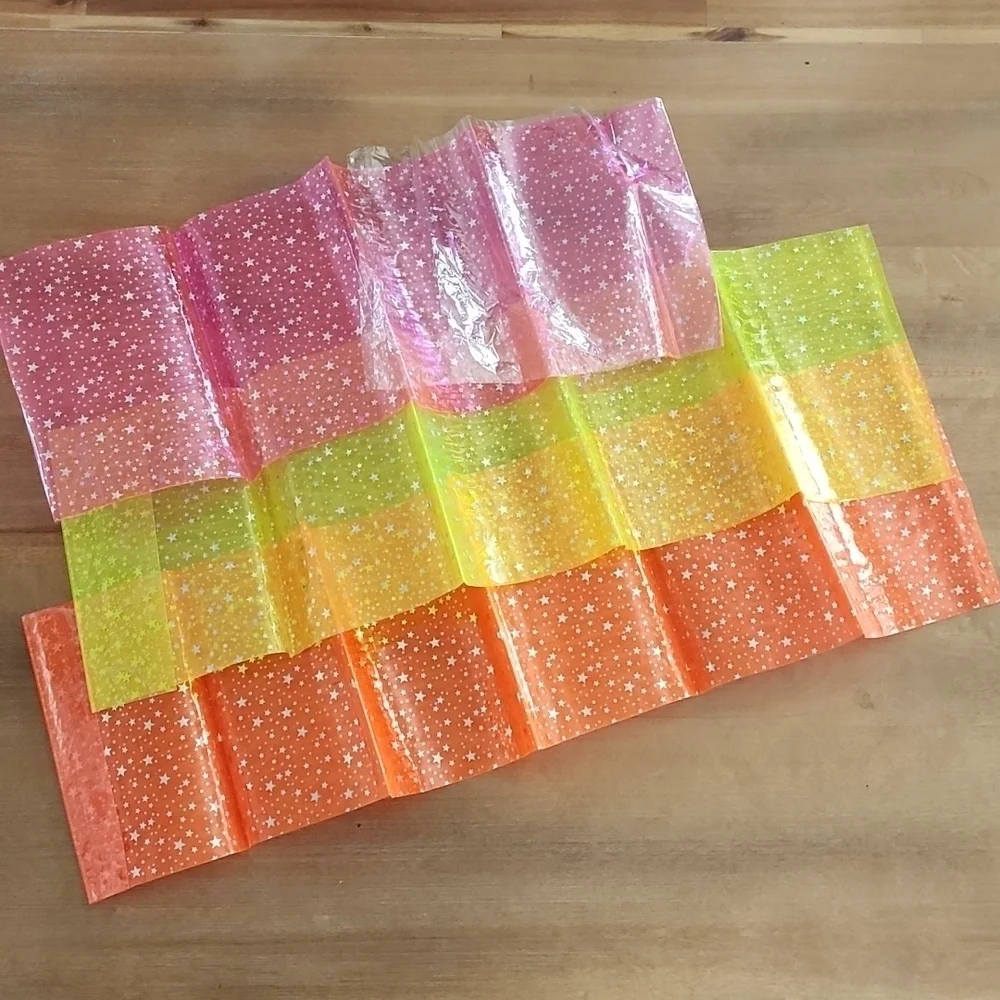 Neon Jelly Vinyl & Glitter Faux Leather Bundle Hair Bow Supplies Craft Lot